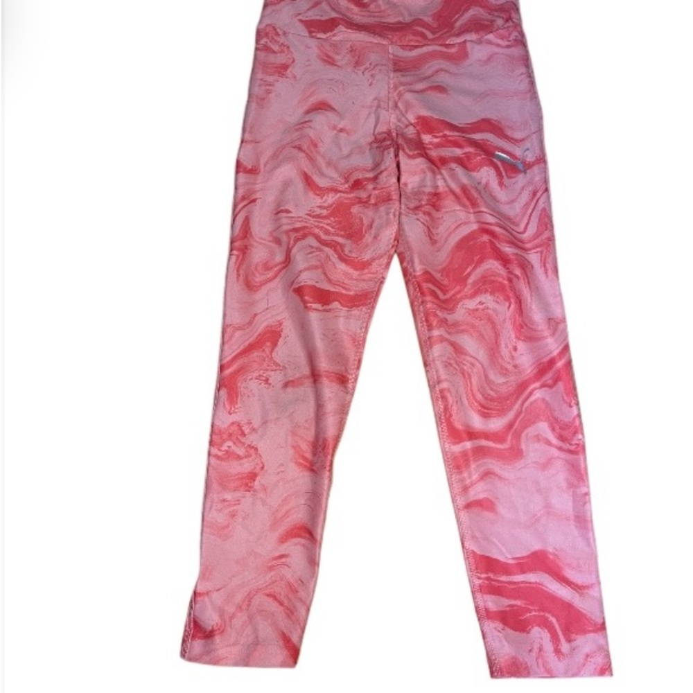 Pink Swirl Pattern Leggings